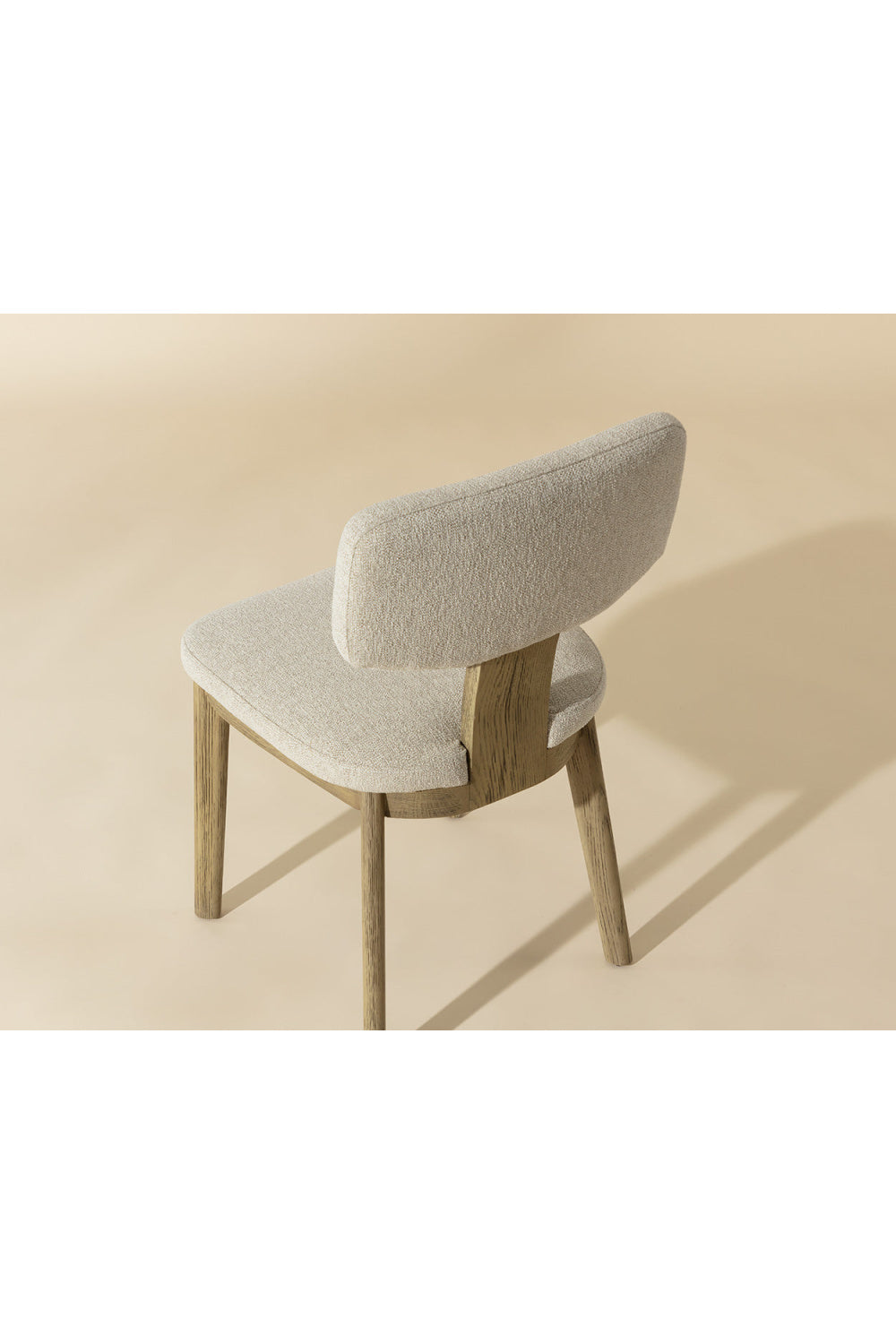 Modern European furniture - Cream Fabric Dining Chairs (2) - www.oroa.com