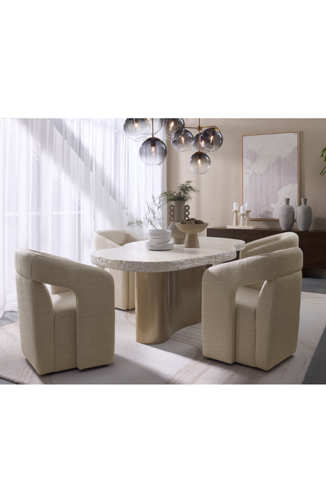 4 Gray Glass Shades Chandelier | Splendido Kamara | Oroa.com