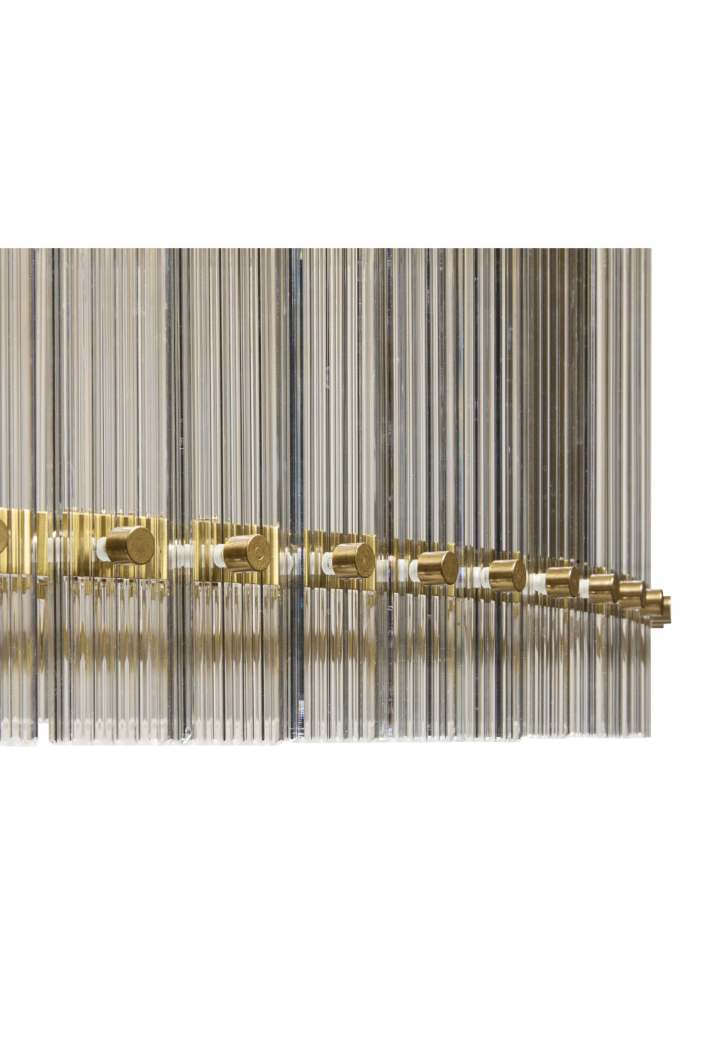 Clear Fluted Glass Chandelier L | Splendido Kore | Oroa.com