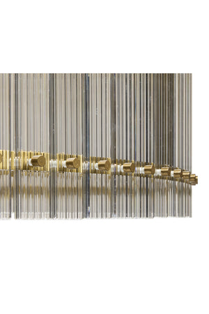 Clear Fluted Glass Chandelier L | Splendido Kore | Oroa.com