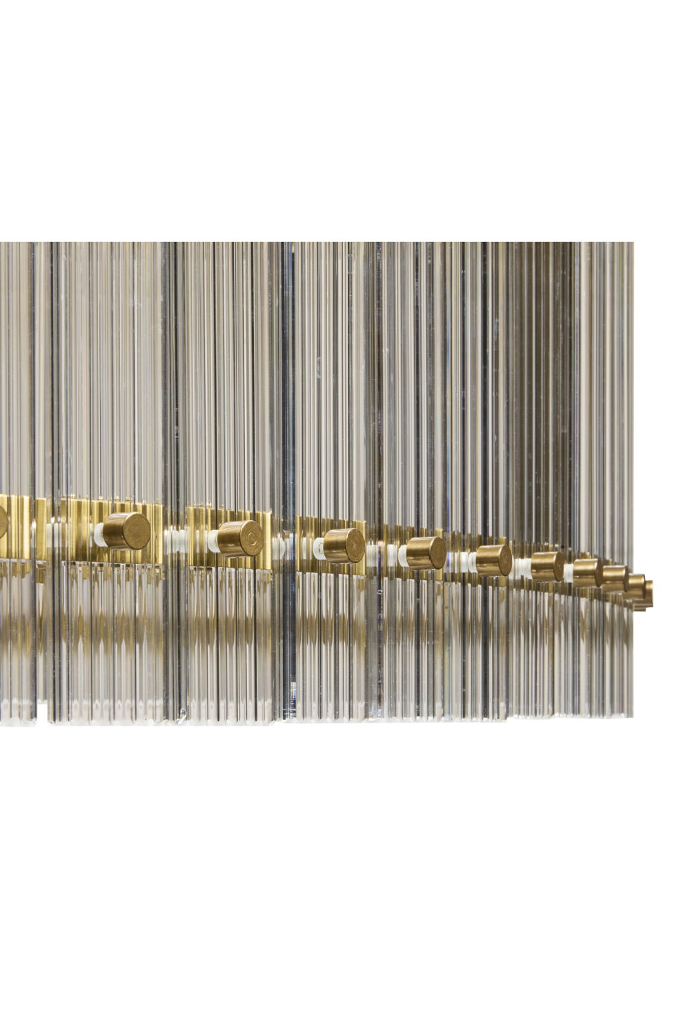 Clear Fluted Glass Chandelier L | Splendido Kore | Oroa.com