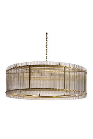 Clear Fluted Glass Chandelier L | Splendido Kore | Oroa.com