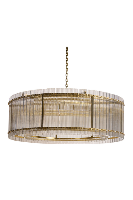 Clear Fluted Glass Chandelier L | Splendido Kore | Oroa.com