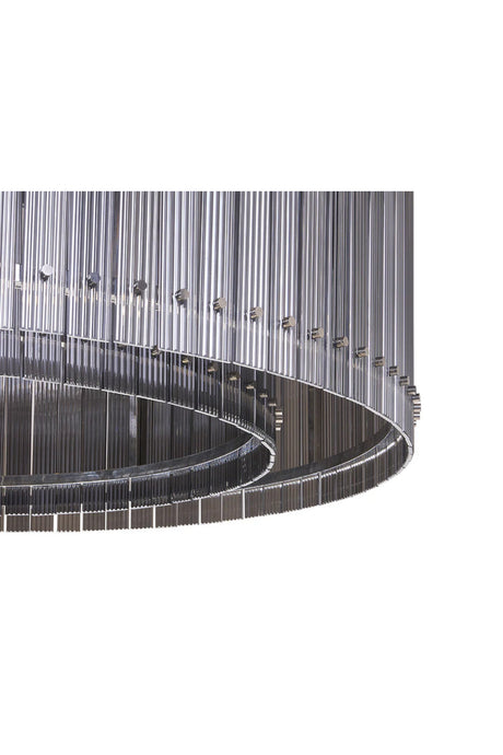 Modern European furniture - Clear Fluted Glass Chandelier L - www.oroa.com
