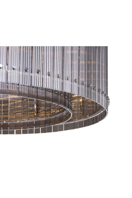 Modern European furniture - Clear Fluted Glass Chandelier L - www.oroa.com