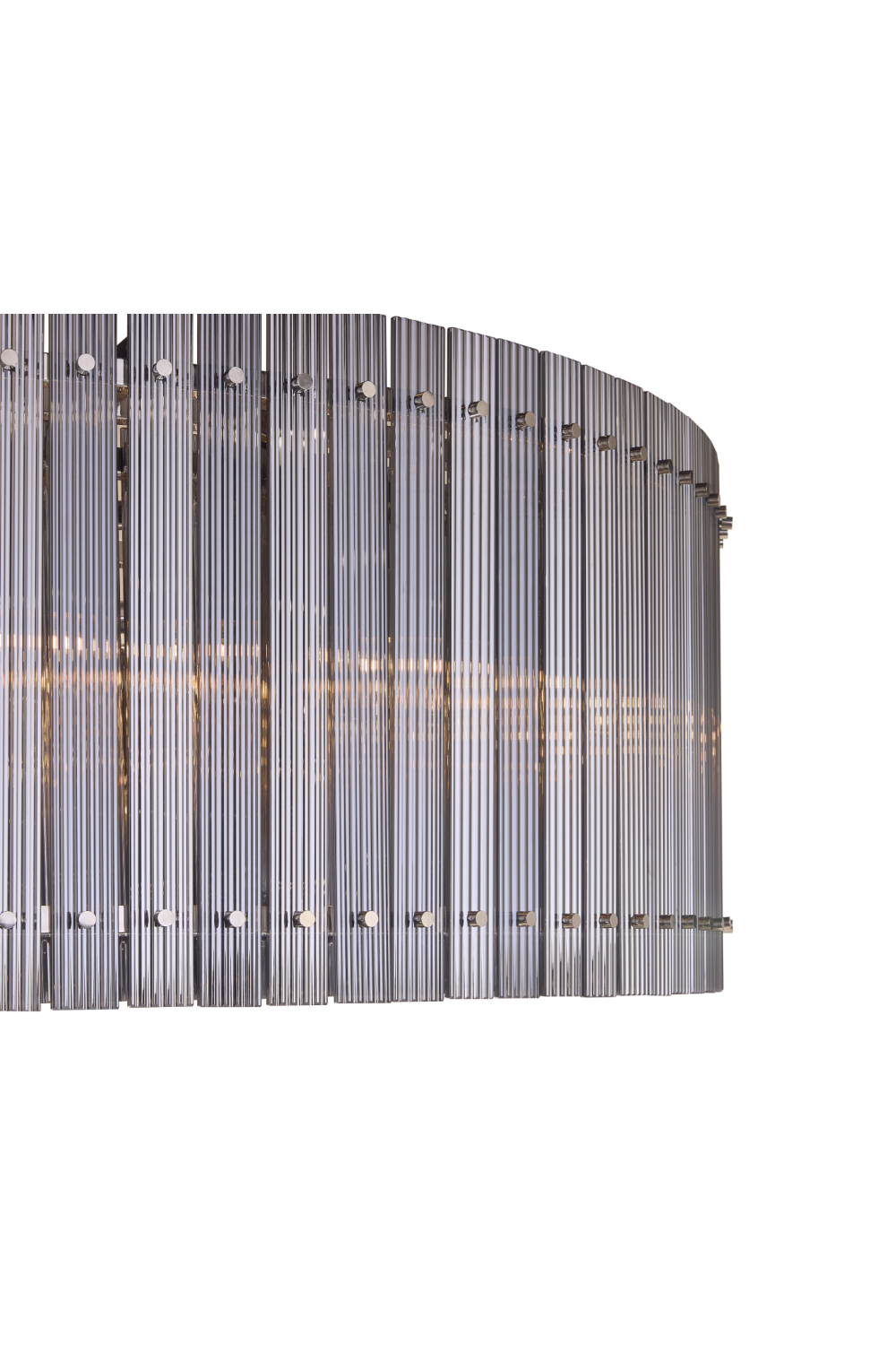 Clear Fluted Glass Chandelier L | Splendido Kore | Oroa.com