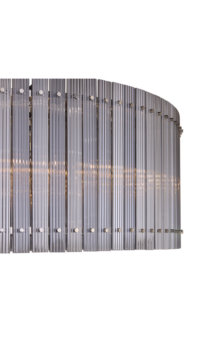 Modern European furniture - Clear Fluted Glass Chandelier L - www.oroa.com