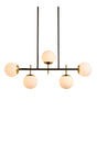 Modern European furniture - Frosted Glass Spheres Chandelier - www.oroa.com