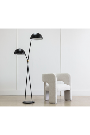 Black Dual-Domed Floor Lamp | Splendido Faven | Oroa.com