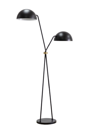 Black Dual-Domed Floor Lamp | Splendido Faven | Oroa.com