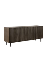 Modern European furniture - Taupe Fluted Wood Sideboard - www.oroa.com
