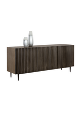 Modern European furniture - Taupe Fluted Wood Sideboard - www.oroa.com