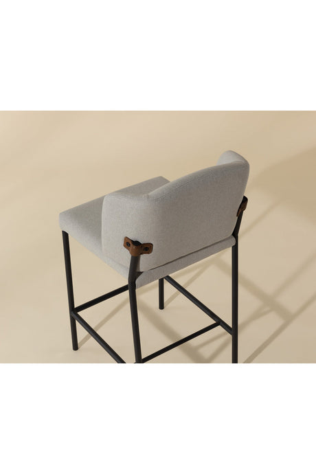 Modern European furniture - Light Gray Counter Stool - www.oroa.com