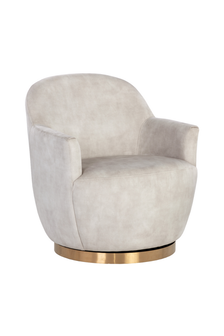 Barrel-Back Swivel Lounge Chair | Splendido Casey | Oroa.com