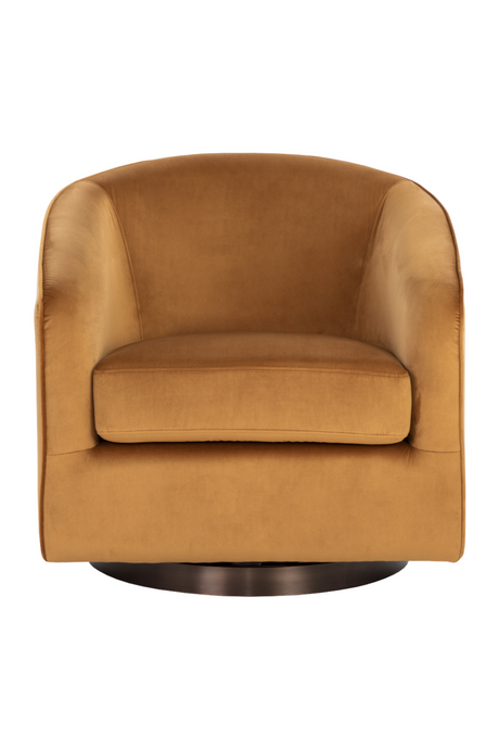 Gold Swivel Lounge Chair | Splendido Hazel | Oroa.com