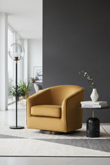 Modern European furniture - Gold Swivel Lounge Chair - www.oroa.com