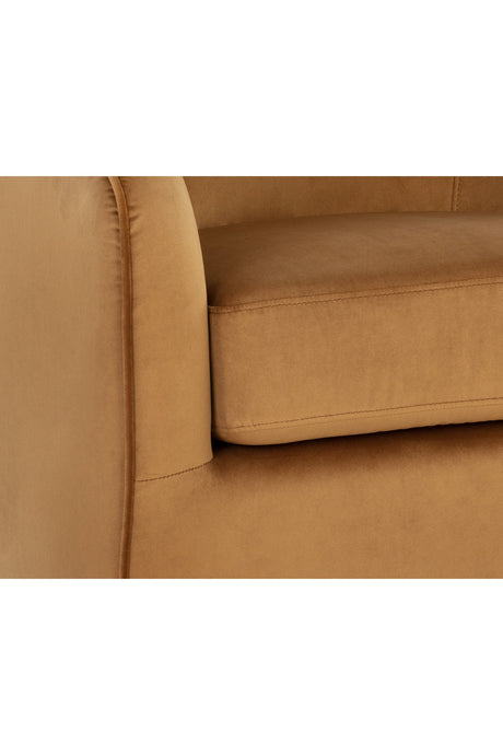 Modern European furniture - Gold Swivel Lounge Chair - www.oroa.com
