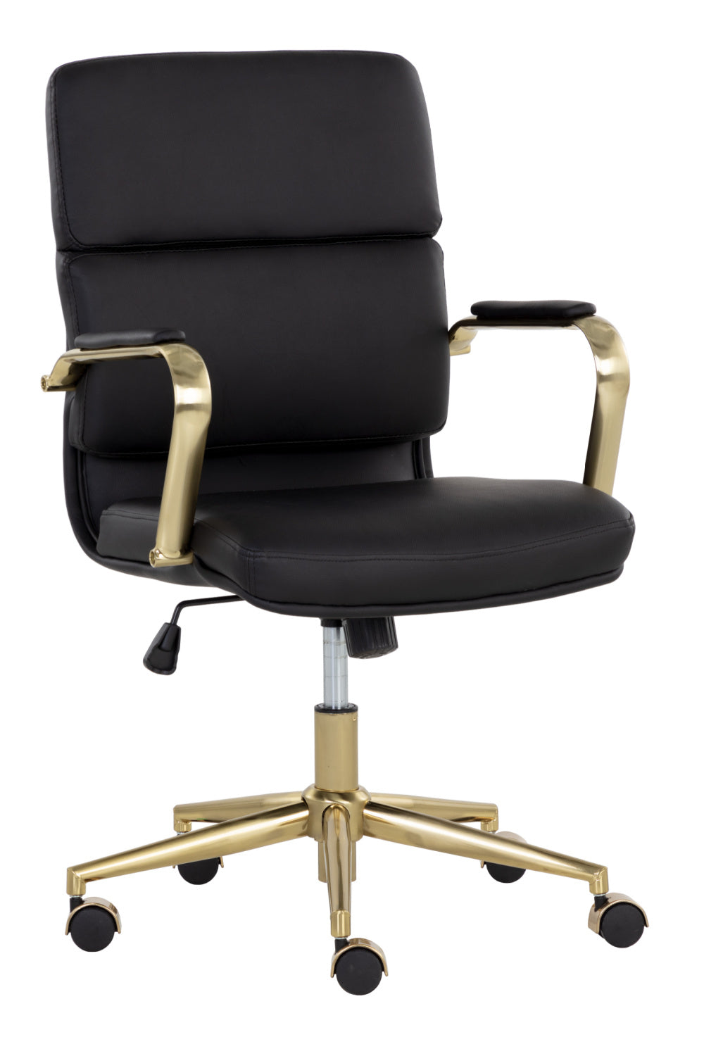 Modern European furniture - Gold Frame Upholstered Office Chair - www.oroa.com