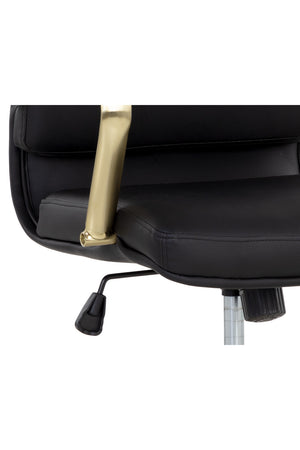Modern European furniture - Gold Frame Upholstered Office Chair - www.oroa.com