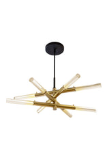 Modern European furniture - Gold Tubes Chandelier - www.oroa.com