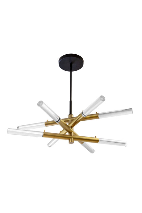 Modern European furniture - Gold Tubes Chandelier - www.oroa.com