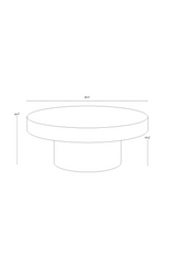 Modern European furniture - Black Concrete Indoor/Outdoor Coffee Table - www.oroa.com