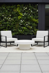Modern European furniture - Black Concrete Indoor/Outdoor Coffee Table - www.oroa.com
