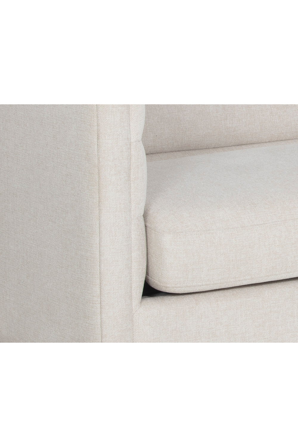 Horizontal-Tufted White Sofa | Splendido Talbot