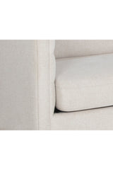 Modern European furniture - Horizontal-Tufted White Sofa - www.oroa.com