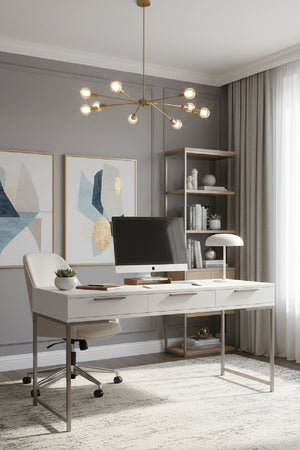 Modern European furniture - Minimalist Wood Office Desk - www.oroa.com