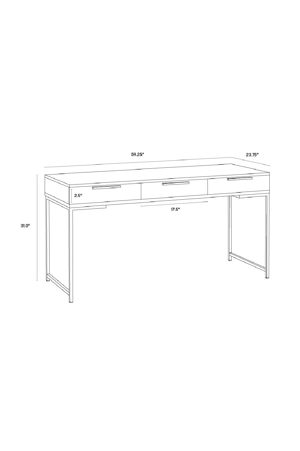 Modern European furniture - Minimalist Wood Office Desk - www.oroa.com