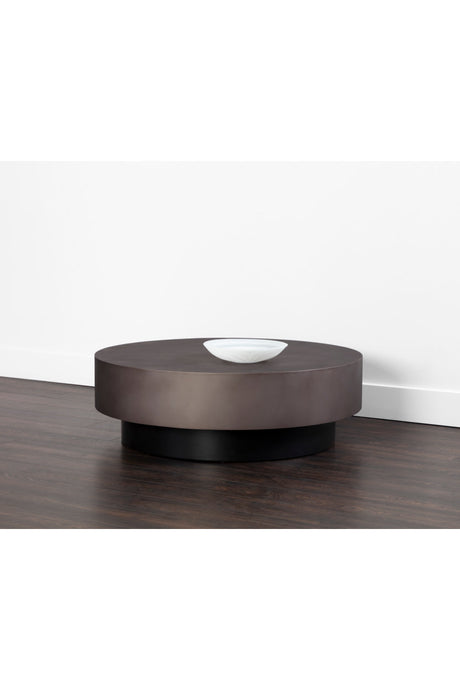 Modern European furniture - Round Metal Coffee Table - www.oroa.com