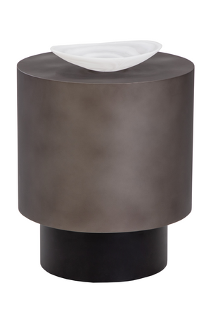 Antique Brass Round End Table | Splendido Bernaby | Oroa.com