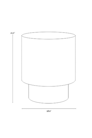 Antique Brass Round End Table | Splendido Bernaby | Oroa.com