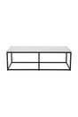Modern European furniture - White Polished Marble Coffee Table - www.oroa.com