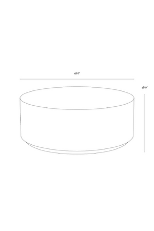 Minimalist Concrete Outdoor Coffee Table | Splendido Perfetti | Oroa.com