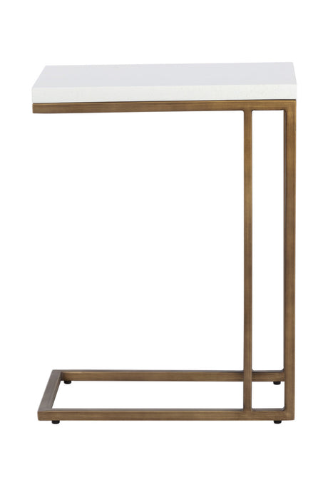 Modern European furniture - Minimalist Round Concrete Indoor/Outdoor End Table - www.oroa.com