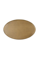 Modern European furniture - Oval Brass Indoor/Outdoor Side Table - www.oroa.com