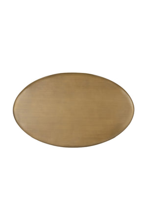 Oval Brass Indoor/Outdoor Side Table | Splendido Kadin | Oroa.com