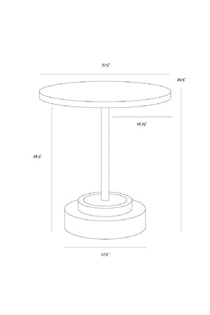Modern European furniture - Round Indoor/Outdoor Concrete Bistro Table - www.oroa.com