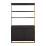 Brown Solid Oak Bookcase by Splendido Baldessara, alternate view 2