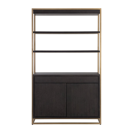 Brown Solid Oak Bookcase by Splendido Baldessara, alternate view 2