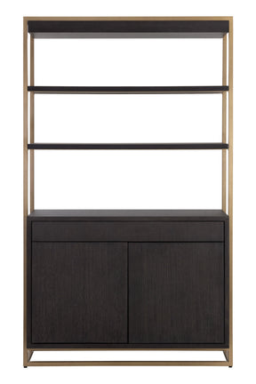 Brown Solid Oak Bookcase by Splendido Baldessara