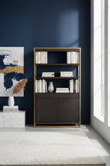 Brown Solid Oak Bookcase Modern European furniture - - www.oroa.com