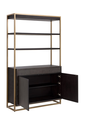 Brown Solid Oak Bookcase | Splendido Baldessara | Oroa.com