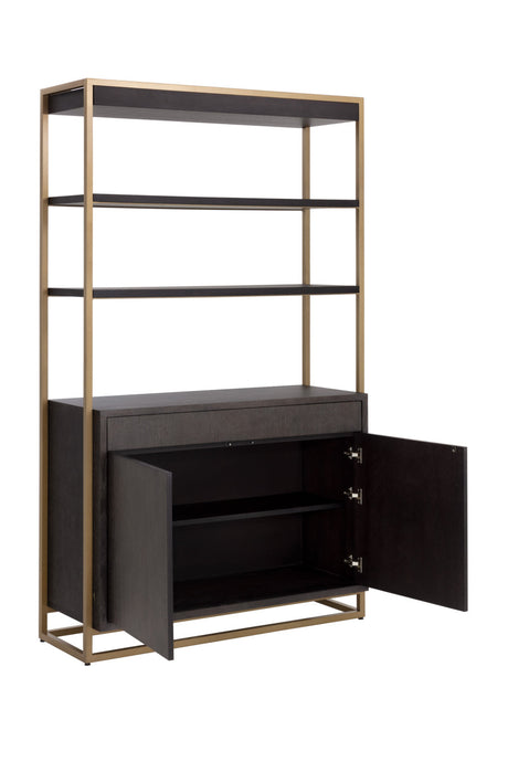 Brown Solid Oak Bookcase Modern European furniture - - www.oroa.com