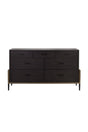 Modern European furniture - Brown Acacia 7-Drawer Dresser - www.oroa.com