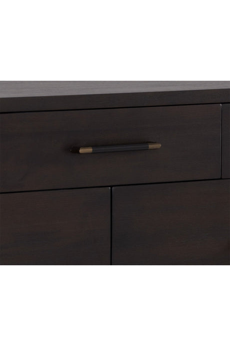 Modern European furniture - Brown Acacia 7-Drawer Dresser - www.oroa.com