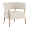 Modern European furniture - Antique Brass Legs Lounge Chair - www.oroa.com