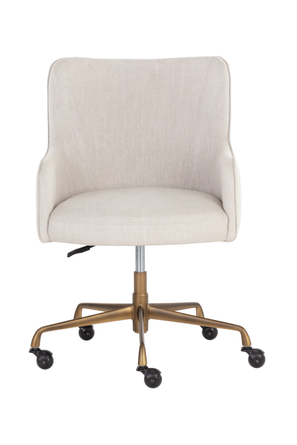 Modern European furniture - Beige Linen Office Chair - www.oroa.com